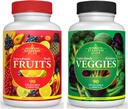 Vegetarische Balance van Superfoods Roods Fruit en Groenen 