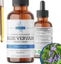 Blue Vervain Herb Biologische, Blue Vervain Tinctuur, Alcoholvrij, Veganistisch - 2 Fl Oz