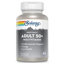 Solaray Once Daily Adult 50+ Complete Multivitamine voor vrouwen en mannen, essentiële vitamines en chelated mineralen voor gezonde energie, hart, hersenen en immuunondersteuning, met CoQ10 & Luteïne, ijzervrij, 90 VegCaps