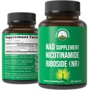 Nicotinamide Riboside NR Supplement. NMN alternatieve NAD-supplement + Niacinamide voor NAD+ niveaus als we ouder worden. derde partij getest, non-GMO, glutenvrij, Vegan NR vitaminesupplementen voor vrouwen en mannen