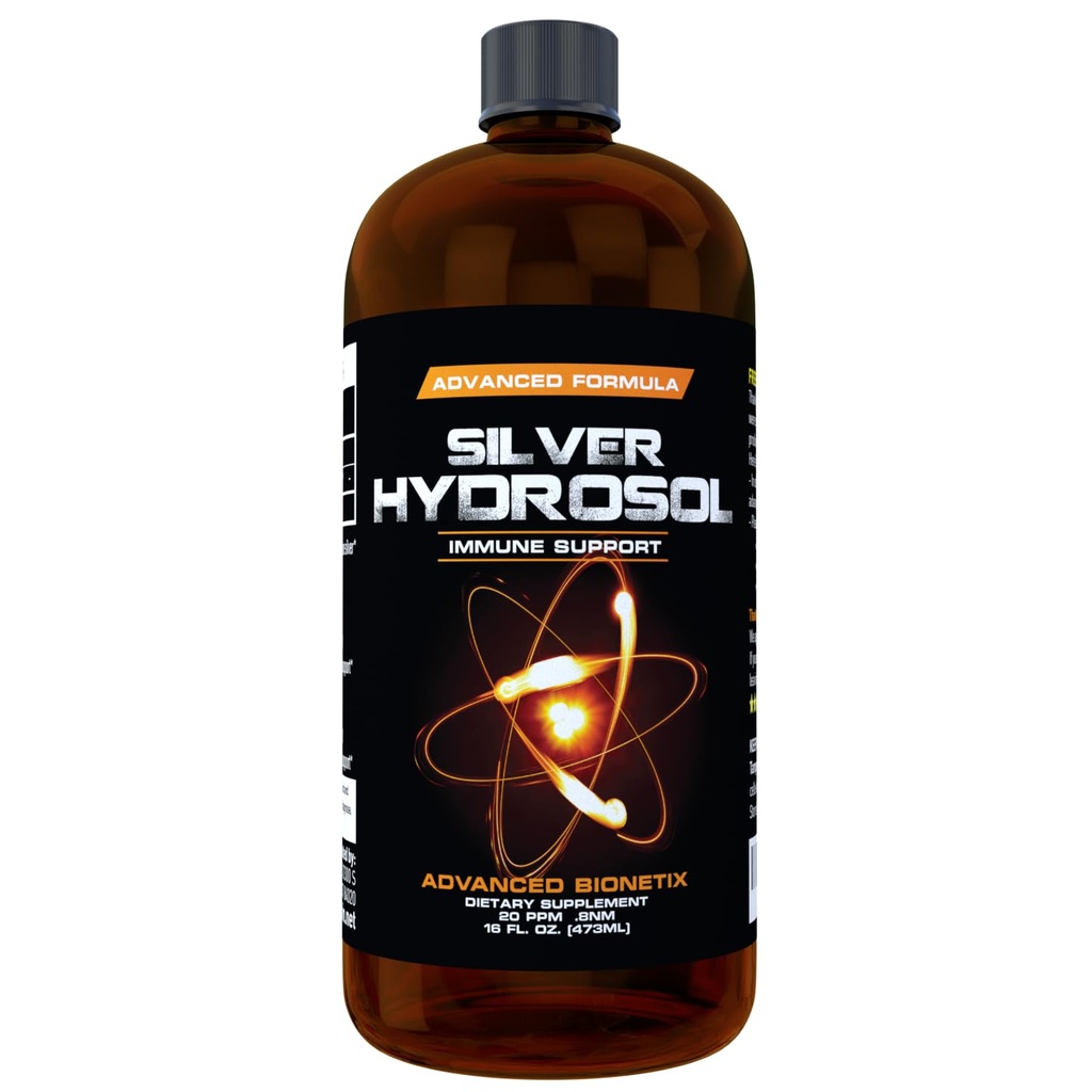 Pharmacist Recommended 16 oz Advanced Bionetix Colloidal Silver Hydrosol, All Natural & Promotes A Healthy Immune System. Colloidal Silver That Actually Works!