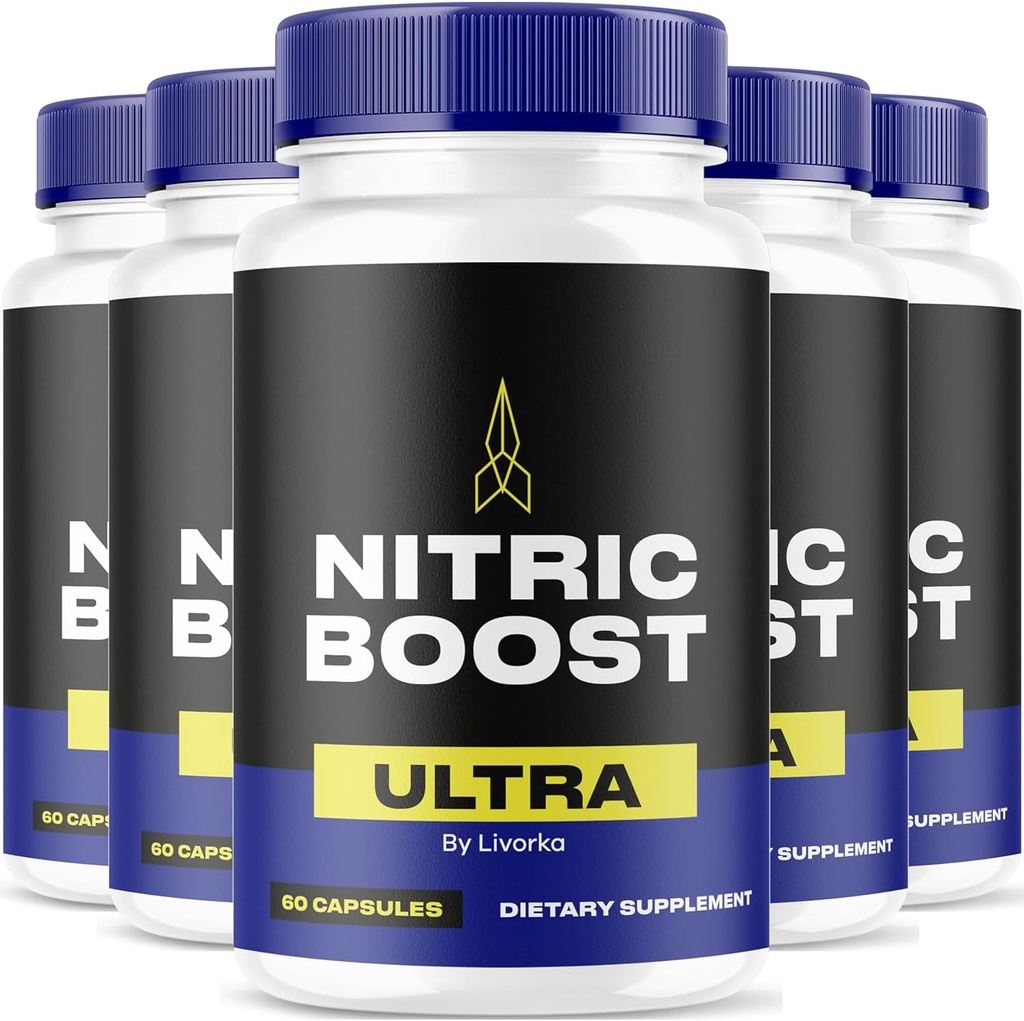 LIVORKA Nitric Boost Ultra Powder Now in Capsules, Advanced Formula - 300 Tellen (5 Maand Levering) - Verpakking van 5