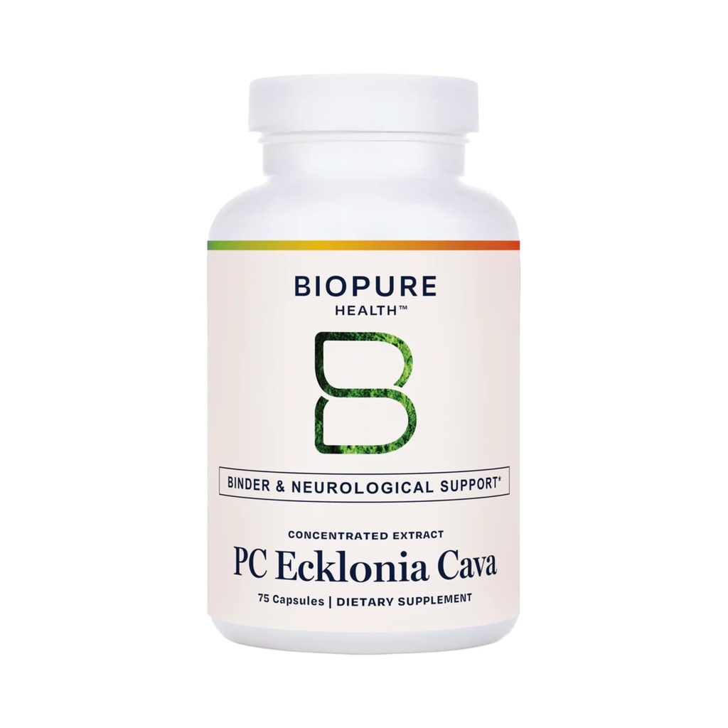 BioPure PC Ecklonia Cava Capsules – Marine Polyphenol Complex from Brown Seaweed, Rich in Phlorotannins, Trace Minerals & Nutrients for Cellular Health, Circulation & Immune Support – 75 Capsules