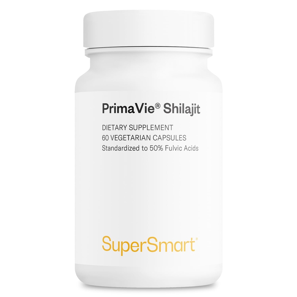 Supersmart - Super Shilajit 500mg per dag (High Potency) - PrimaVie Shilajit Supplement - Himalaya, Gezuiverd & Organic Shilajit