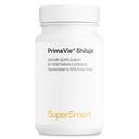 Supersmart - Super Shilajit 500mg per Day (High Potency) - PrimaVie Shilajit Supplement - Himalayan, Purified & Organic Shilajit | Non-GMO & Gluten Free - 60 Vegetarian Capsules