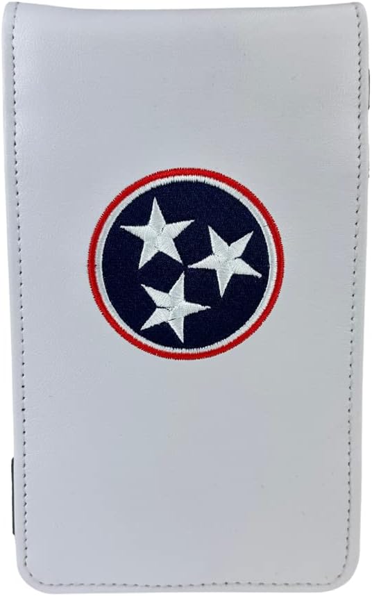 Sunfish Tennessee staat Vlag leren Golf Scorecard en Yardage Boekhouder