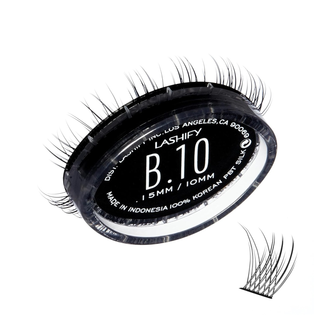 Lashify Bold 10mm Gossamer DIY wimperextensies Navullen, Zwart, Makkelijk Valse wimpers voor een natuurlijke look