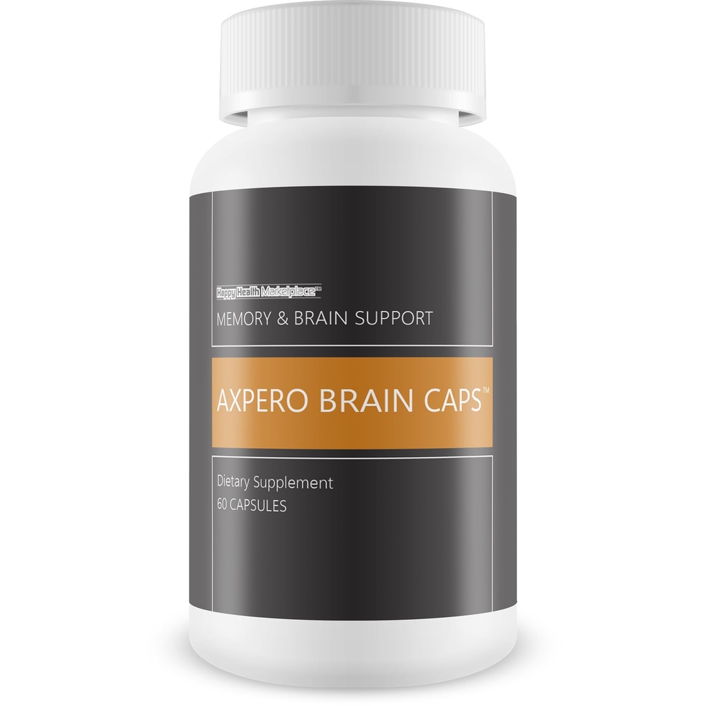 Axpero Brain Caps - Onze beste geheugen hersenen ondersteuningssupplement voor vrouwen en mannen - Axpero Orale geheugensupplement voor hersenen - Hersensupplementen voor geheugen en focus - Geheugen Vitaminen Hersengeheugen ondersteuning