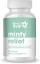 Goed 'N Gezonde Mint Relief Pepermunt Olie Softgels, Supplement voor natuurlijke spijsvertering Comfort, 3 maanden levering