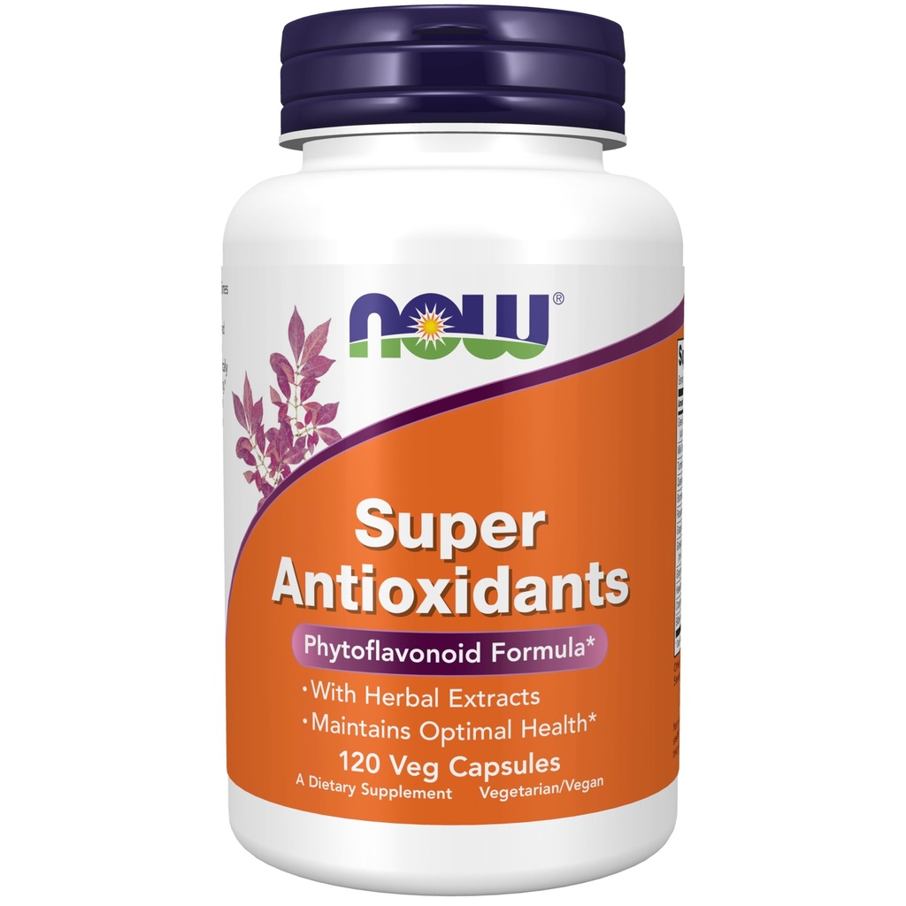 NOW Supplementen, Super Antioxidanten met Kruidenextracten en een breed spectrum van Flavonoïden voor Immune Ondersteuning, 120 Veg Capsules