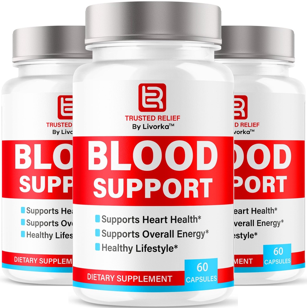 (3 Pack) Trusted Relief Blood Support Capsules - Officiële TrustedRelief Blood Support Vitamine pillen, Natuurlijke Vertrouwde Relief Advanced Premium Formule Wellness & Overal Health, 90 Capsules gedurende 3 maanden