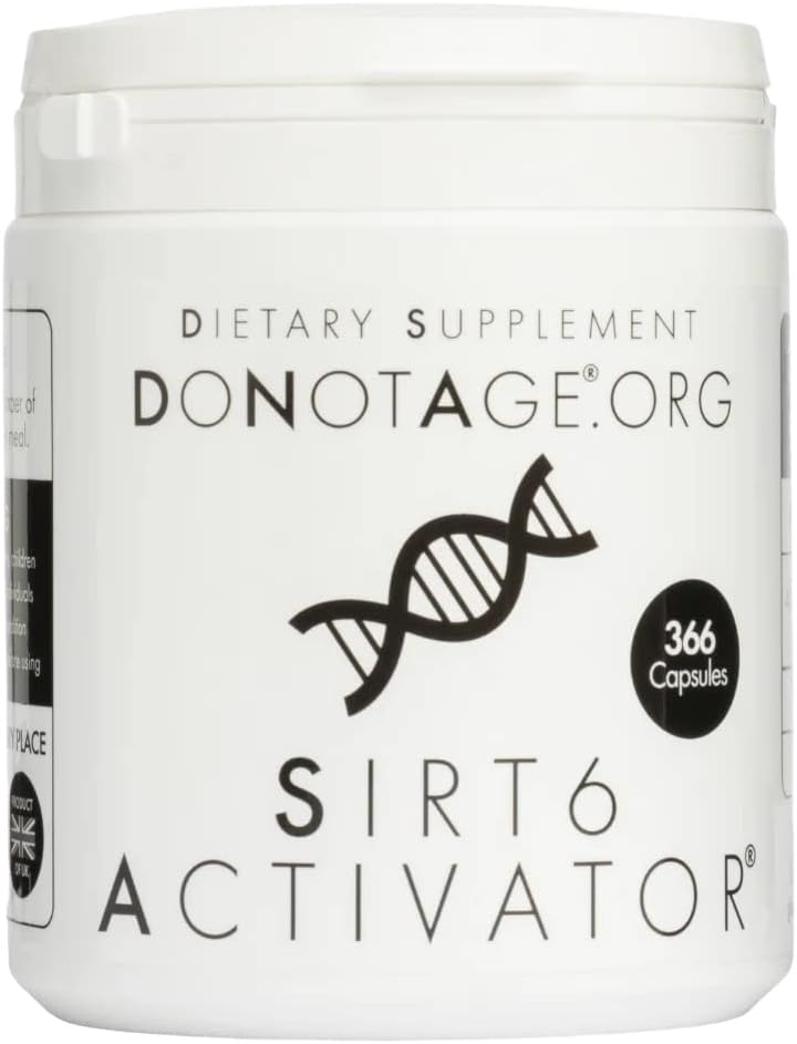 Niet ouder worden SIRT6 Activator® 366 Capsules - All-Natural Seaweed Afgeleid voor DNA Repair, Telomere Protection, Genomic Stability & Ontstekingsreductie