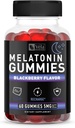Melatonine Black Berry Gummies 5mg, Nighttime Slaapondersteuning Kauwbaar supplement 