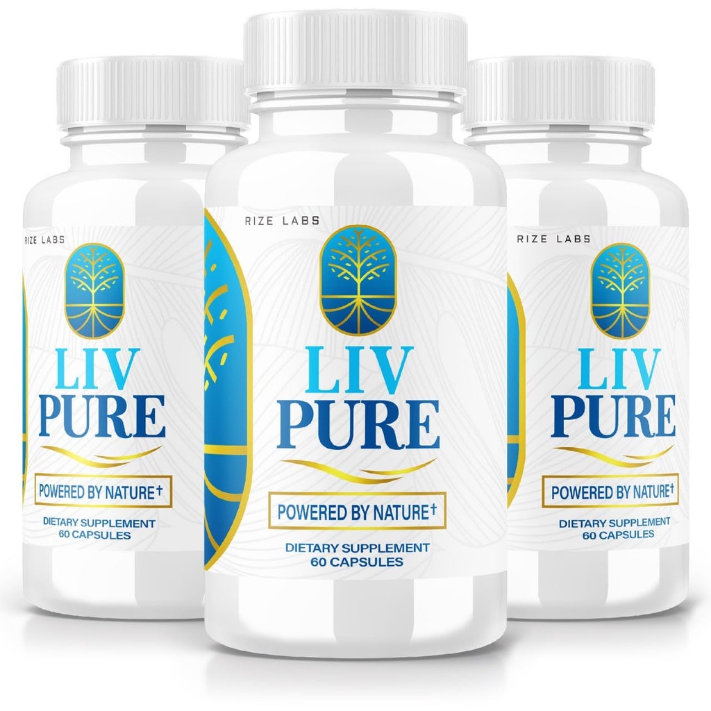 rize labs - LivPure Powered by Nature - Advanced Formula - Pure Support Dieetsupplement voor leverondersteuning, extra sterkte, veganistische, leverfunctie pillen (180 Capsules)