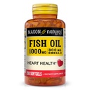 MASON NATUURLIJKE Omega,3 Fish Oil, 200,Day Supply, 1000mg met EPA en DHA voor gezamenlijke ondersteuning, Softgel Pillen
