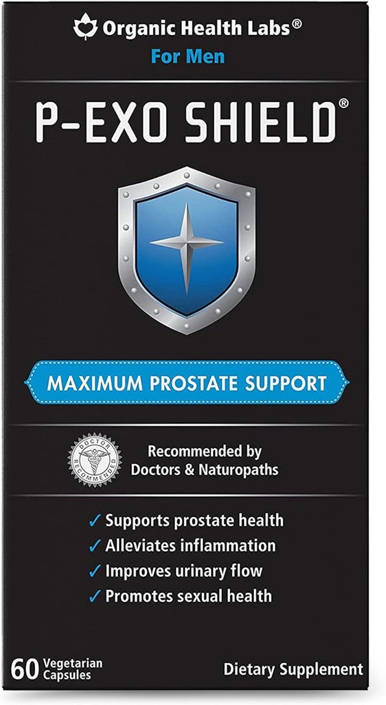 Biologische Health Labs P-ExoShield Complete Prostaat Ondersteuning met Saw Palmetto, 60 Veggie Capsules