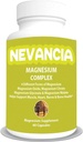 Magnesiumcomplex met Magnesium Glycinate, Magnesium Malate, Magnesium Citrate, Magnesium Oxide, Stress & Slaaphulp, Hersenen & Hartondersteuning, Spier, Gezamenlijke & Botondersteuning