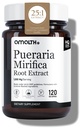 Amalth Pueraria Mirifica Capsules 1000 mg 120 Capsules Estrogeen Supplement voor vrouwen, mannen en transgender, Menopauze verlichting, vrouwelijke wellness ondersteuning pillen