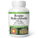 Natuurlijke factoren, Betaine HCL 500 mg, Ondersteunt gezonde spijsvertering en een gezonde Microbiome, 180 capsules (180 porties)