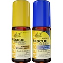 Dag & nacht bundel, Bach RESCUE REMEDY Spray, natuurlijke stress verlichting [en] RESCUE SLAPEN Spray, natuurlijke slaaphulp - 2-Pk, Homeopathische bloemessence, Vegan, 7ml Ea