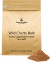 PURE ORIGINEEL INGREDIËNTEN Wilde kers bast (8 oz) Niet GGO, Geen Fillers of Additieven