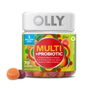 OLLY Multi + Probiotic Adult Multivitamine Gummy, Digestief en Immuun Systeem Ondersteuning,* Kauwbare Supplement, Tropical Flavored, 35 Day Supply - 70 Tellen