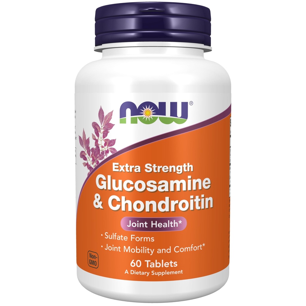 NU Voedingssupplementen, Glucosamine & Chondroitine Extra sterkte, sulfaatvormen, 60 tabletten