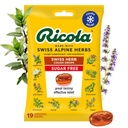 Ricola Suikervrij Zwitserse kruiden Hoest Druppen, 19 Graaf, Hoest Suppressant & Throat Relieving Drops met natuurlijk aangeboren Menthol, Pleasing Smaak voor Hoesten & Throat Irritation Symptoom Relief