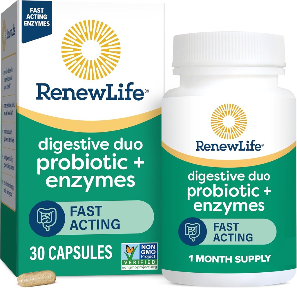 Renew Life Women's Probiotic Capsules, Ondersteunt Vaginale, Urinaire, Digestieve en Immune Health, L. Rhamnosus GG, Dairy, Soja en glutenvrij, 25 miljard CFU, 50 Tel.