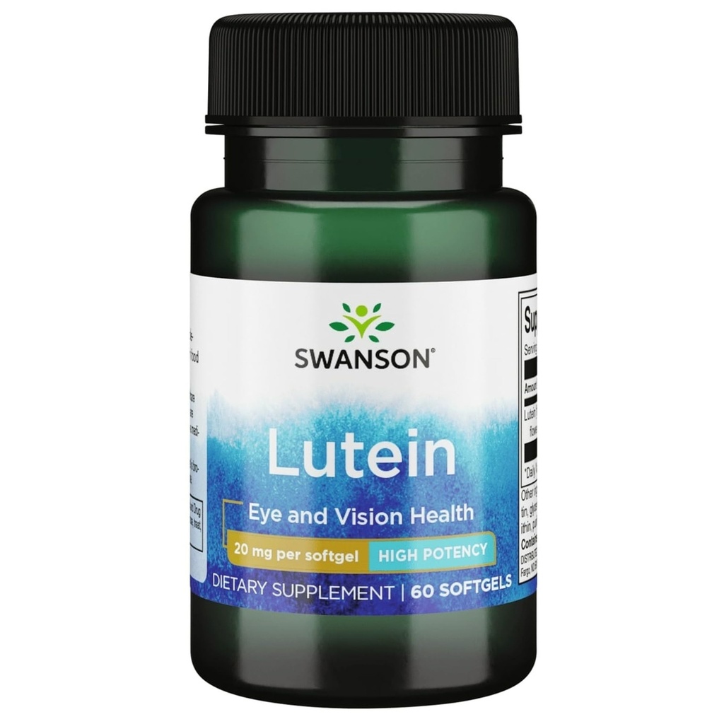 Swanson Lutein 20 Milligrammen 60 Sgels
