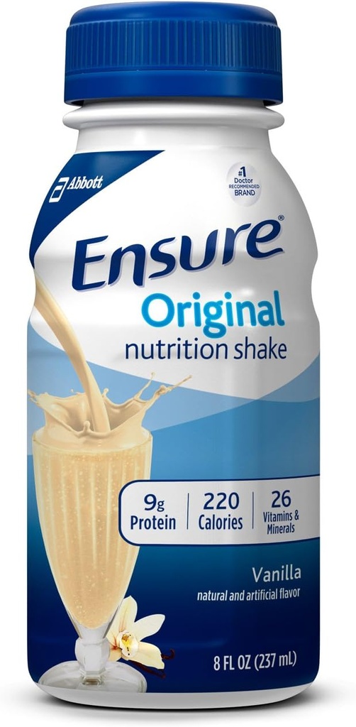 Zorg ervoor dat de originele voeding Shake met 9g eiwit, maaltijd vervangende Shakes, Vanille, 8 Fl Oz (verpakking van 16)