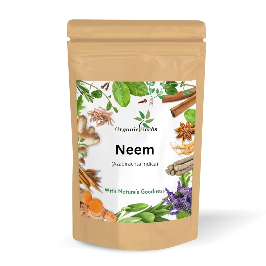 Pure en natuurlijke Neem bladeren poeder voor puist-vrije heldere huid, zijdeachtig haar en haarreiniger. (Neem bladpoeder 145gm/5Oz)