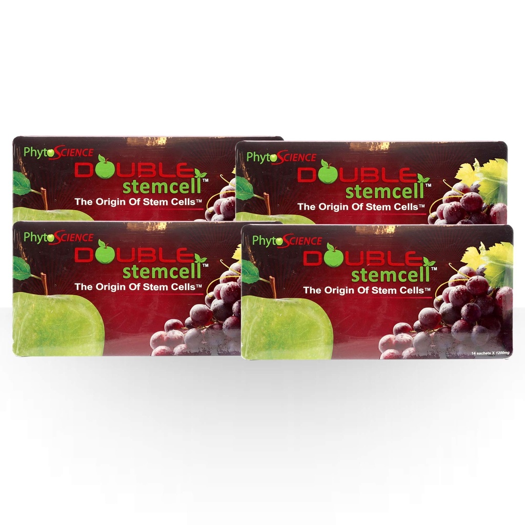 4 Pack PhytoScience Dubbele Stem Cell Apple Grape StemCell Anti Veroudering Zwitserse kwaliteit Formule