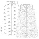 Mama Cheetah Baby Slaapzak 0.5 TOG, biologisch katoen Baby Draagbare deken met Two-Way Zipper, Swaddle Transition Baby slaapzak voor pasgeboren baby peuter jongen meisje, 6-12 maanden