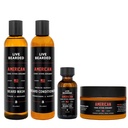 Live Bearded Complete Beard Grooming Kit - Wash, Conditioner, Boter en Olie - Made in the USA with All-Natural Ingredients - Heren bruidegom Set - Cedar, Vetiver, Bergamot