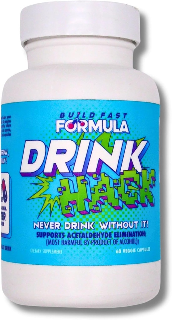 DRINKHACKTM ondersteunt Acetaldehyde Eliminatie - Pantesin Pantetine, Panax Ginseng, B Vitaminen - 30 porties
