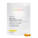 Novos Vital Nutritional Supplement Kauwen voor orgaanlever, hersenen, ogen, hart, Gut Support - Nattokinase, Luteïne, Inulin, Rutin, Tropische smaak (120 Tel.)