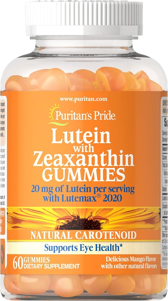 Puritan's Pride Lutein met Zeaxanthine Gummies, 60 Count