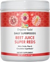 Biologische Veda Beetwortelpoeder Sap Supplement met Superfood Reds - Beetsappoeder met Nitric Oxide om Circulatie, Energie, Duurzaamheid en Uithoudingsvermogen te ondersteunen - Vegan, Non-GMO - 11 oz
