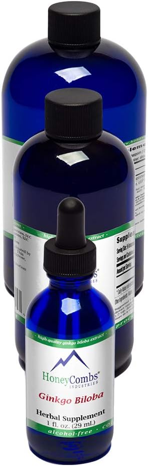 Ginkgo Biloba supplement ter ondersteuning van hersenen, geheugen, focus en Circulatie Natuurlijke Ginkgo Biloba Extract druppels 