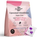 Liposomale Glutathion Gummies 1000MG - Suikervrij Gereduceerd L-glutathion met vitamine C & Vegan Collageen - Antioxidant & Skin Wellness - 150 Tel.