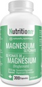 Magnesium Glycinate Supplement - 300 Capsules x 212,5 mg Elemental Magnesium, 425 mg Eenmaal daags voor vrouwen en mannen - Pure chelated bisglycinaat voor slaap en algehele gezondheid - Made in USA by Nutritionn