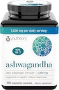 Generic Ashwagandha Supplement Organic KSM-66 Ashwagandha Vegetarian Supplement 180 Capsules, 1000mg per Daily Serving, Help Support Healthy Stress Management Response, Clear