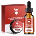 Beard Growth Kit - 2X Concentration Biotin for Men, Natural Ingredients with Argan Oil, Jojoba Oil and Vitamin (Vanilla)