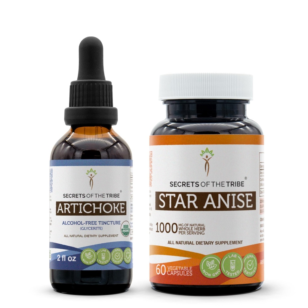 Artichoke USDA Biologische en Star Anise Capsules (2 st.) 