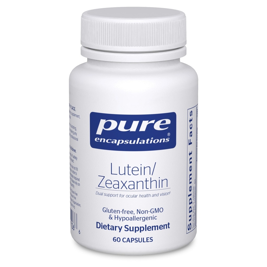 Pure Encapsulations Luteïne & Zeaxanthine - Ondersteunt het algehele zicht* - Behoudt Macula Pigment & Eye Health* - Antioxidant Support* - Vegan-Friendly & Non-GMO - 60 Capsules