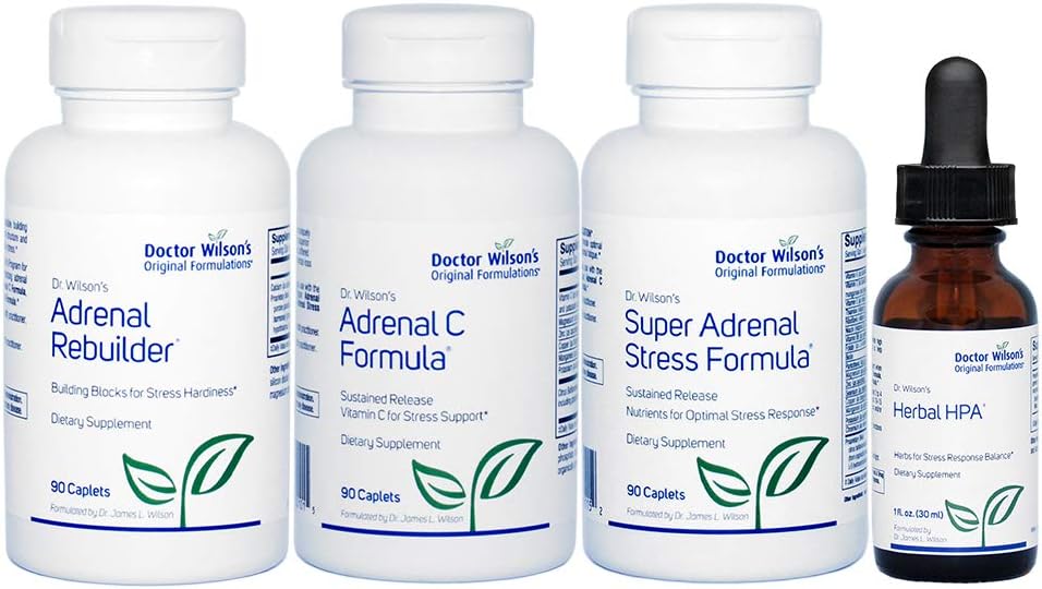 Dr. Wilson's Adrenal Moeheid Protocol Uitgebreide kit voor Adrenal Support HPA Small