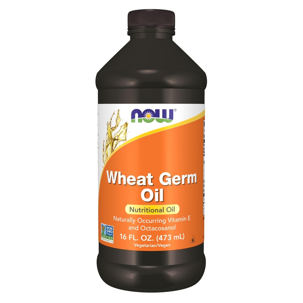 NOW Voedingssupplementen, Tarwekiemolie met essentiële vetzuren (EFA's), Voedingsolie, 16-Ounce