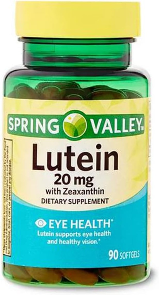 Luteïne met Zeaxnthin Dieetsupplementen, 20 mg, 90 Tellen