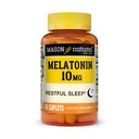 MASON NATUURLIJKE Melatonine 3 mg met B6 & Calcium, natuurlijke slaaphulp, ondersteunt rustgevende slaap, 60 tabletten